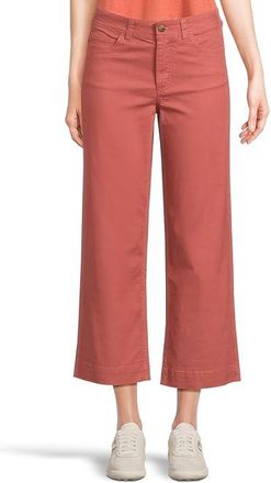 Toad&Co Earthworks Wide Leg Crop Pants Womens Casual Pants Sundown : 10 26, Canvas/Cotton/Denim