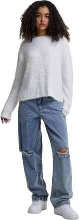 Urban Classics Dames/Dames Trui met imitatieveren (Wit)