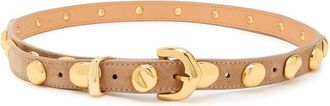 Amanu Studio The Vaal Studded Leather Belt - Sand - L