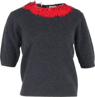 Dries Van Noten Crewneck Sweater In Grey Wool