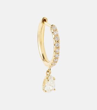 Anita Ko 18kt gold single earring with diamonds