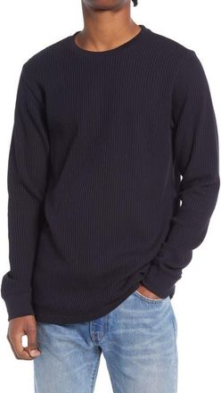 Rvca Day Shift Thermal Long Sleeve T-Shirt in Blk-Black at Nordstrom, Size Xx-Large