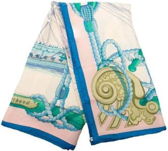 Herm&egrave;s Pre-owned Scarves, female, Multicolor, Size: ONE SIZE Pre-owned Silk Scarf