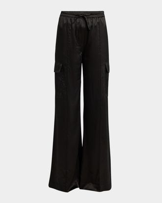 【TOM FORD】シルクサテンパンツ ブラック Tom Ford/トムフォード｜ブラック シルク パンツ