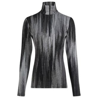 Icebreaker Merino 260 Tech Vertex L/S Half Zip AOP Merinounterw&auml;sche f&uuml;r Damen | grau