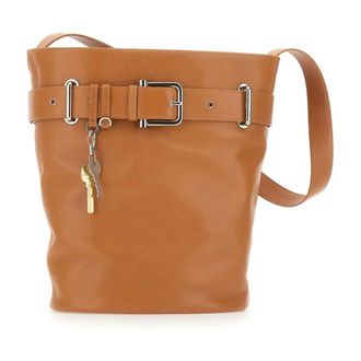 Osoi Shoulder Bags, female, Brown, Size: ONE SIZE Bucket Brocle Bag