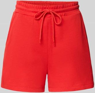 Pieces Regular Fit Sweatshorts aus Baumwoll-Mix Modell CHILLI in Rot, Gr&ouml;&szlig;e XL