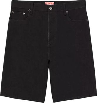 Kenzo Denim Shorts - Heren - Denim shorts - Zwart - W30 - Denim - Korte Broeken