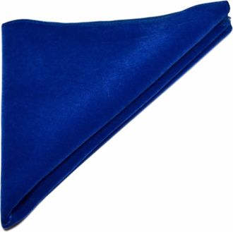 King & Priory Luxury Royal Blue Velvet Pocket Square, Handkerchief
