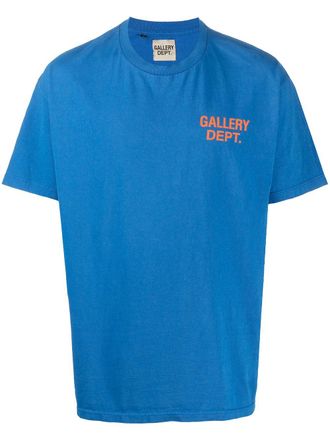 Gallery Dept. logo print T-shirt - men - Fabric - L - Blue