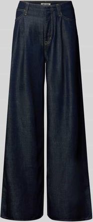 M.A.C Jeans mit weitem Bein und Eingrifftaschen Modell NAILA in Dunkelblau, Größe 40/30