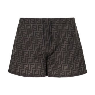 Fendi Hombre, Pantalones cortos, Marrón, Talla: 2XL