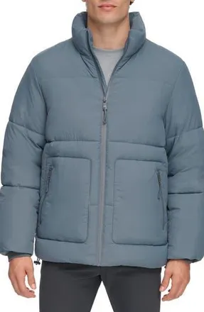 DKNY Zip Front Jacket in Blue at Nordstrom Rack, Size Xx-Large