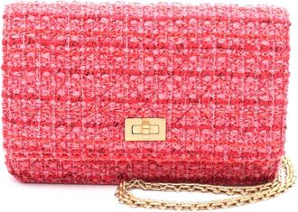 Chanel 2.55 Fabric Shoulder Bag Red