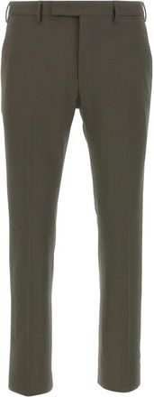 Pantaloni Torino Dieci Broek - Heren - Straight fit broeken - Groen - S - Wol - Broeken