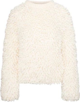 Envelope 1976 Loop Gebreide Trui - Dames - Ronde hals truien - Beige - ONE Size - Truien & Vesten