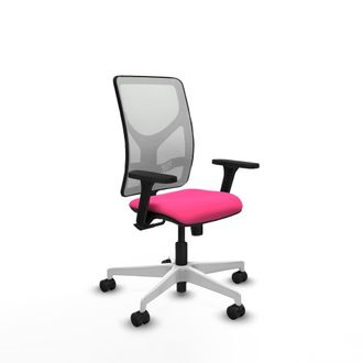 Piqueras y Crespo Silla De Oficina Piqueras Y Crespo Motilla Rosa Simil Cuero