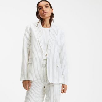 La Redoute Collections Losvallende gestreepte blazerjasje