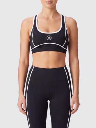 Amiri Top sportivo cropped in tessuto tecnico con spalline incrociate