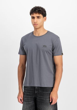 Alpha Industries T-Shirt ALPHA INDUSTRIES Basic T-Shirt SL, Herren, Gr. XXL, schwarz (grauschwarz, schwarz), Obermaterial: 100% Baumwolle, Shirts T-Shirt
