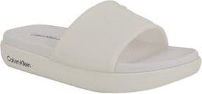 Calvin Klein Peari Slide Sandal in White at Nordstrom Rack, Size 10
