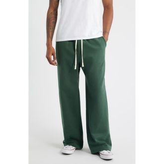 Elwood Heavyweight Fleece Sweatpants in Emerald at Nordstrom, Size Medium