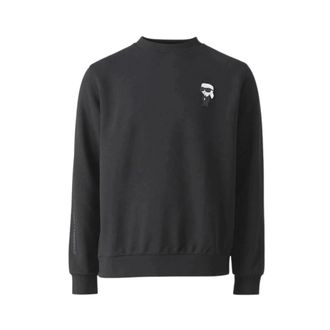 Karl Lagerfeld Hoodies & sweatvesten, Heren, Zwart, L, Katoen, Ikonik Sweatshirt