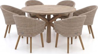 Intenso Furniture Intenso Tropea/ROUGH-Y &oslash;150cm dining tuinset 7-delig
