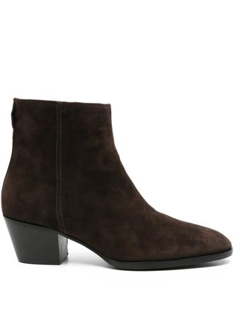 Evaluna Stivaletti con zip 50mm - Marrone