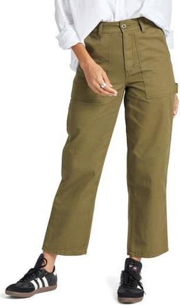 Brixton Alameda Wide Leg Utility Pants in Military Olive at Nordstrom Rack, Size 24