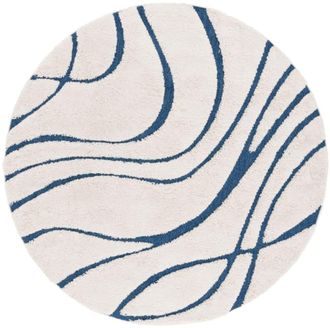 Safavieh Alfombra crema/azul 152 x 152 cm
