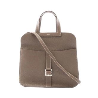 Herm&egrave;s Pre-owned Arzan 31 Calfskin 2way Bag - Dames - Vintage Shopper - Bruin - ONE Size - Leer - Vintage