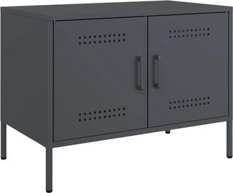 vidaXL Tv Cabinet Anthracite 68x39x50.5 cm Steel Vidaxl