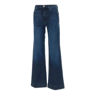 7 For All Mankind Wide Jeans, female, Blue, Size: W24 Modern Dojo Baltimora Jeans