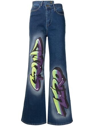 Ground-Zero Flared jeans - Blauw