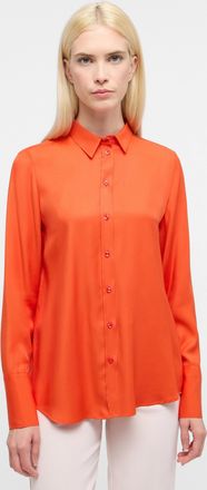 Eterna Hemdbluse ETERNA REGULAR FIT, Damen, Gr. 34, rot, 100% Viskose, normal, Blusen Hemdbluse