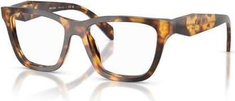 Prada 54mm Butterfly optical glasses in Tortoise at Nordstrom