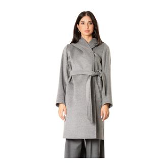 Max Mara Newmang Jas - Dames - Mantels - Grijs - Maat: M Wol