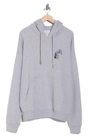 パーカー・フーディ Off-White Relaxed-Fit Grey Hoodie With Bold Front And Back Off-white: Gray Hoodies now up to −81% | Stylight