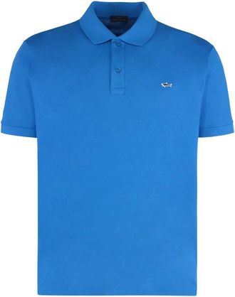 Paul & Shark Tops, Heren, Blauw, 2Xl, Katoen, Cotton Piqué Polo Shirt