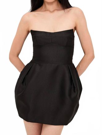 Amanda Uprichard Bowery Mini Dress In Black