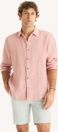 Nautica Mens Classic Fit Linen Shirt