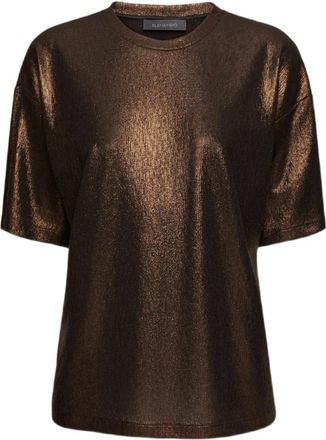 Elena Miro Dames, Tops, Bruin, Maat: M Jersey