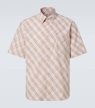 Burberry Burberry Check cotton bowling shirt