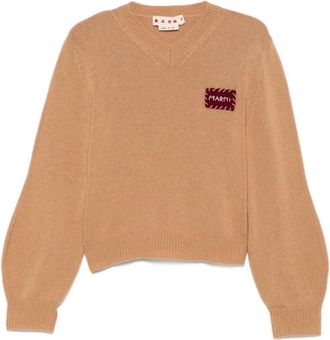 Marni Truien & Vesten, Dames, Bruin, S, Kasjmier, Cashmere Trui