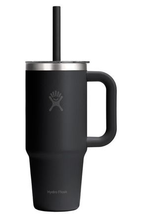 Hydro Flask 24-Ounce Clear Lid Travel Tumbler in Black at Nordstrom