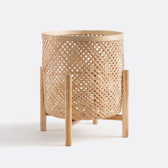 La Redoute Interieurs Bloempot op poot in bamboe &Oslash;40 cm, Bambu
