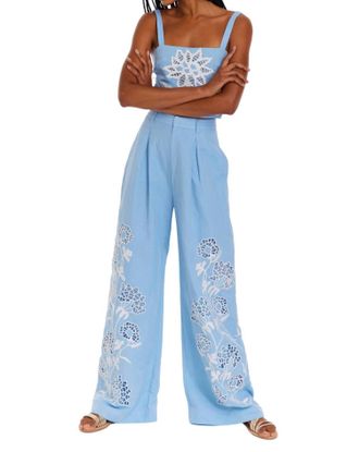 Allison New York Hutton Wide Leg Pants In Sky Blue