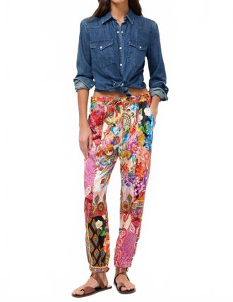 Johnny Was Etta Seamed Jogger In Magnolia Patchwork