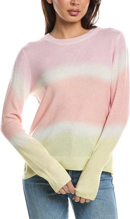Fort&eacute; Cashmere Painted Stripe Cashmere Sweater